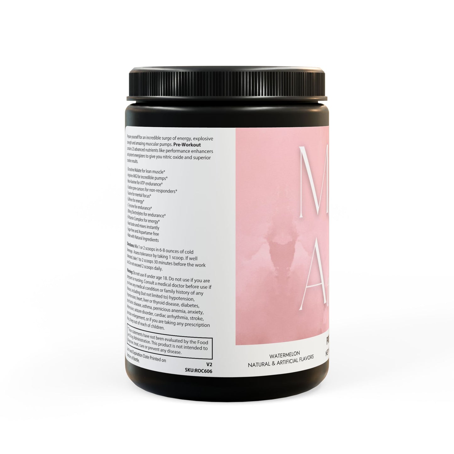 MOTHER ATHLETICS Pre-Workout Supplement, Watermelon