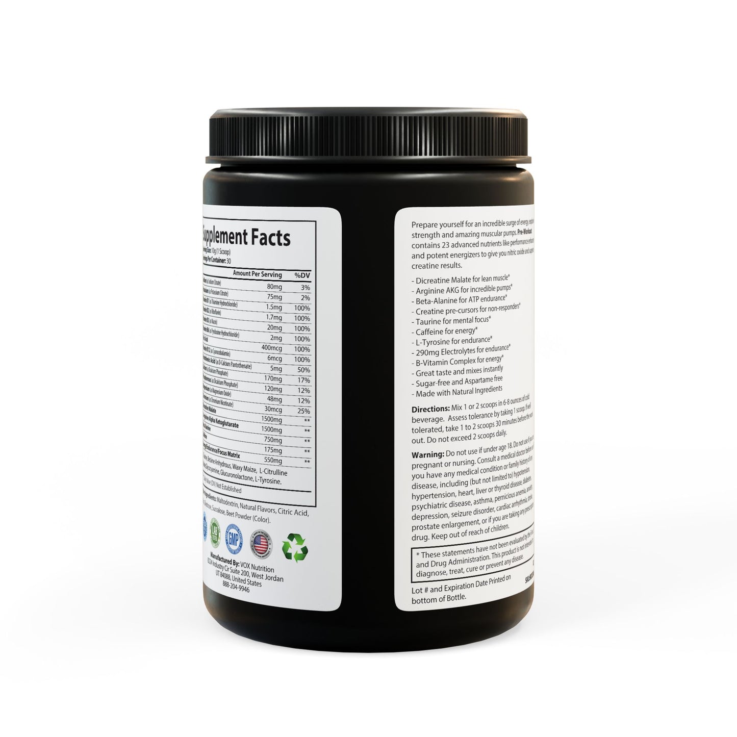 MOTHER ATHLETICS Pre-Workout Supplement, Watermelon