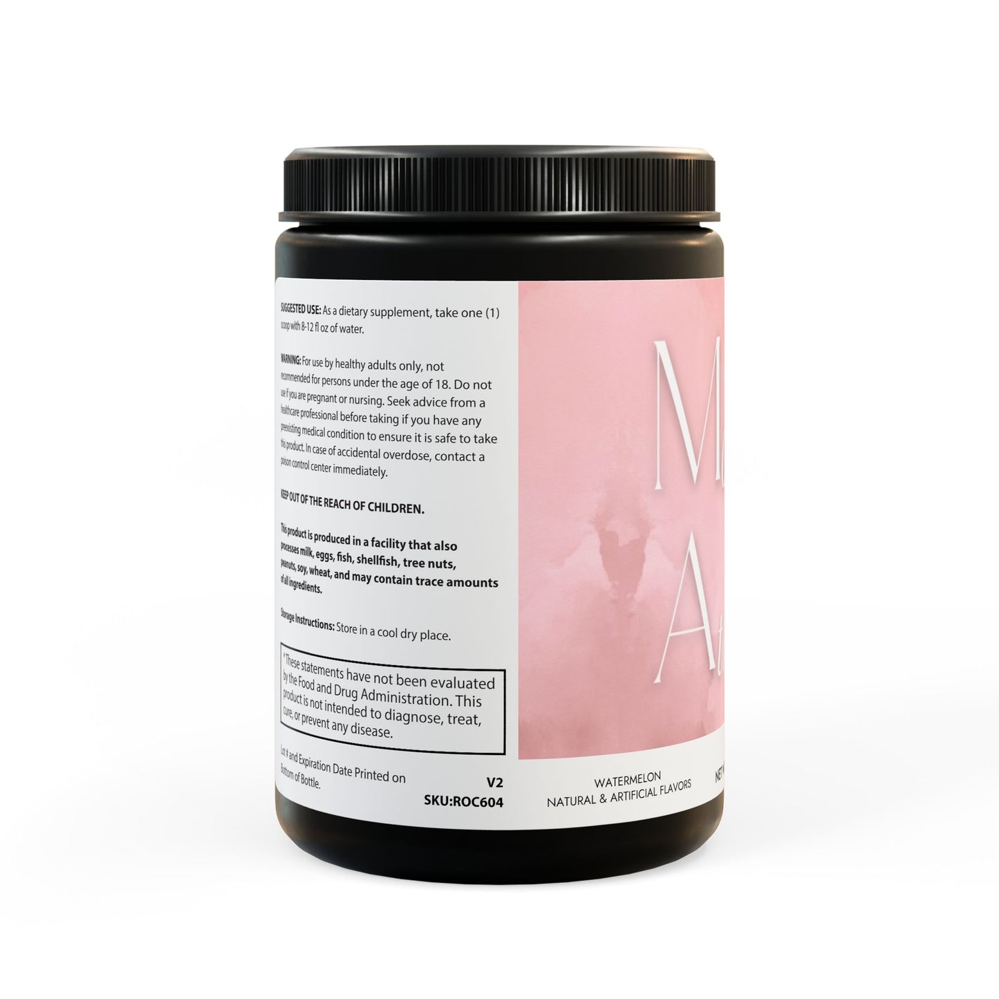 BCAA Supplement, Watermelon (325g, 11.46oz, 45 servings)