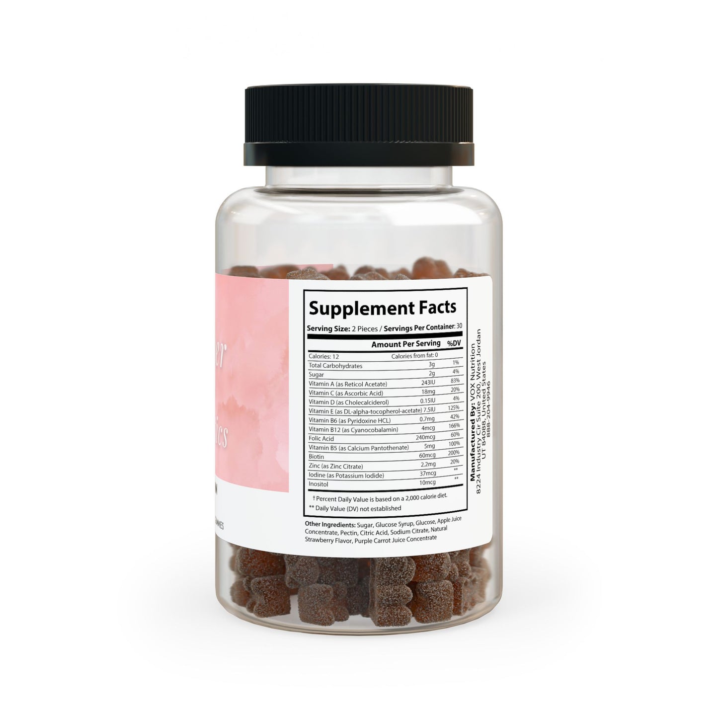 MOTHER ATHLETICS Women's Multivitamin Gummies (60 Gummies)