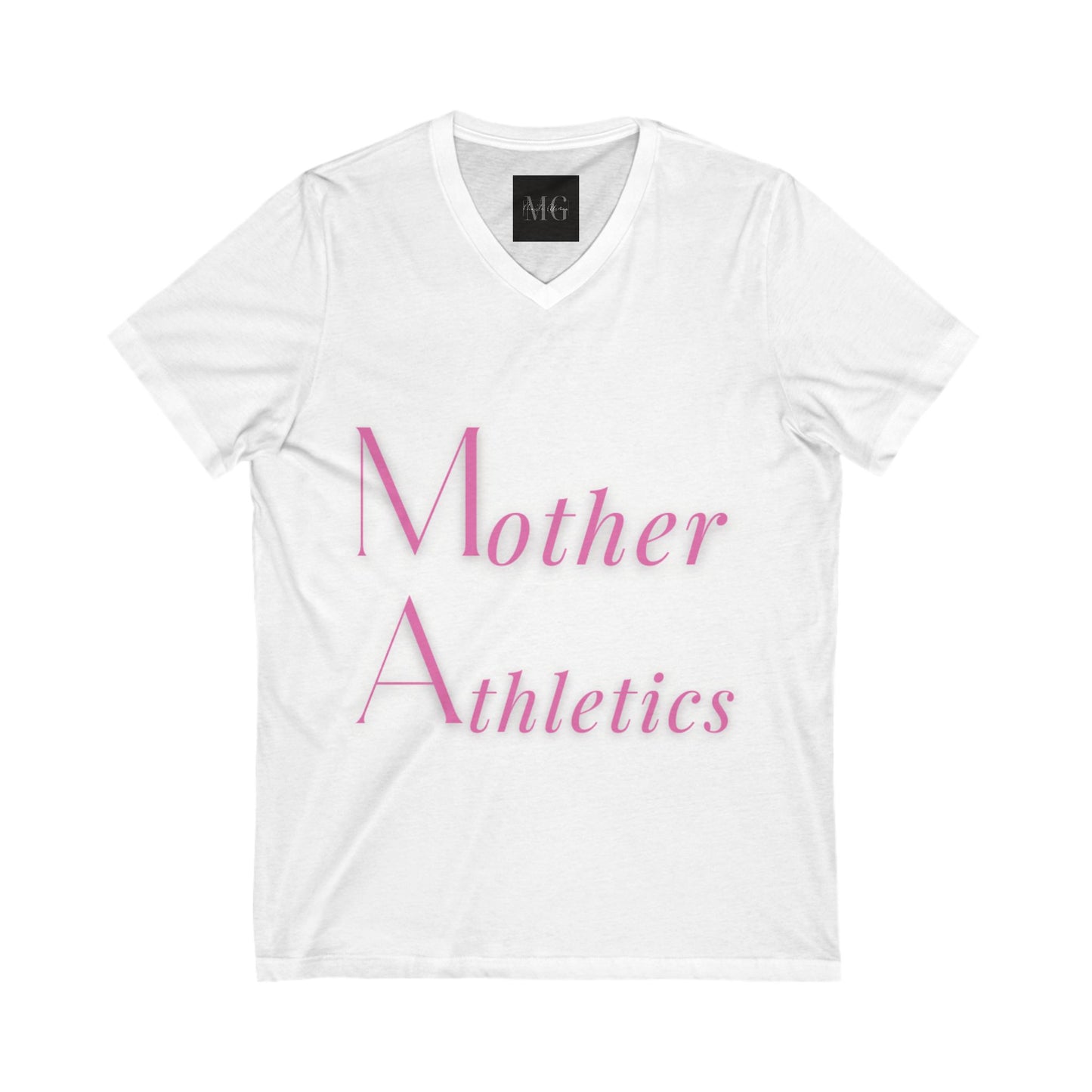 MOTHER ATHLETICS Short Sleeve V-Neck Tee