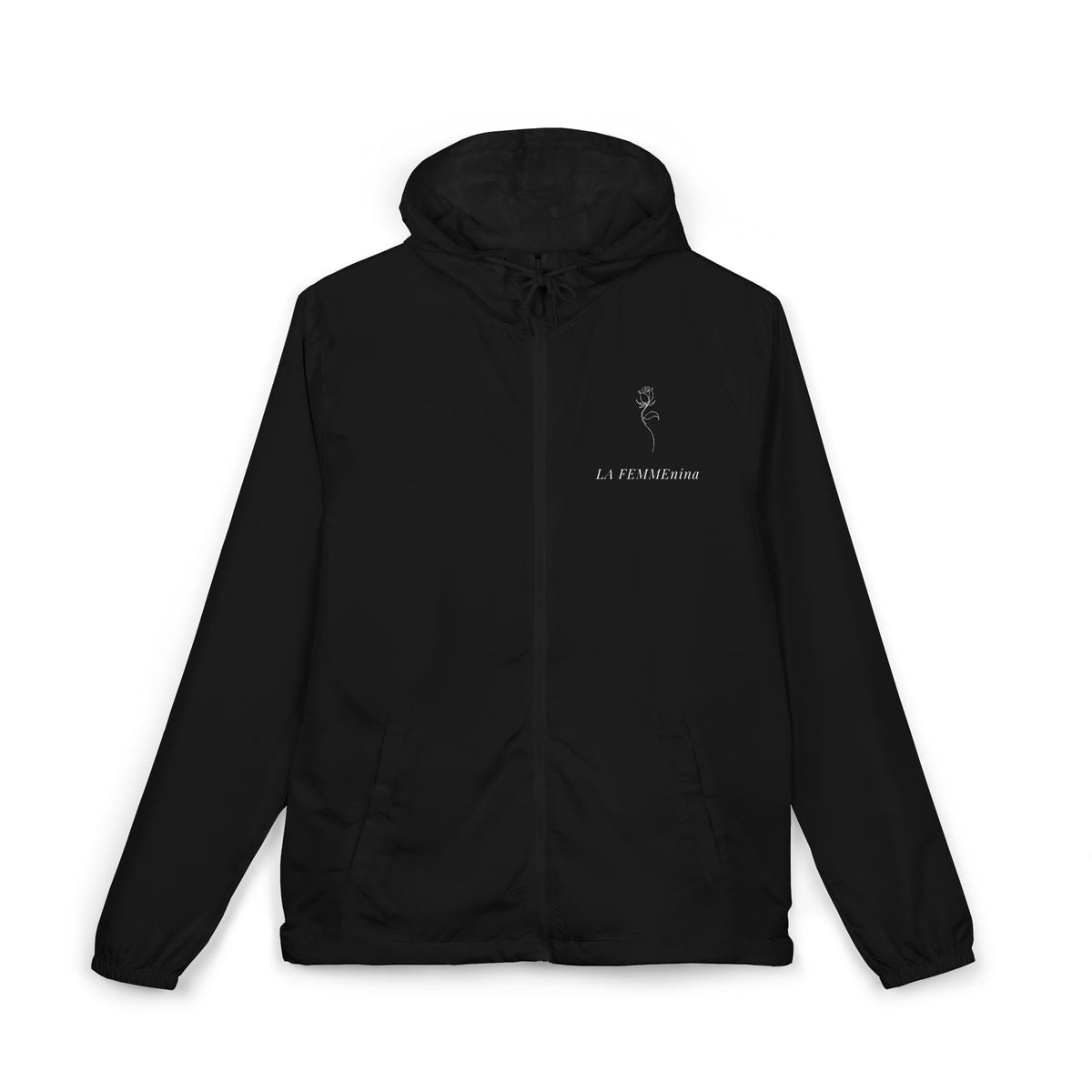 LA FEMMEnina Stay Grounded' Windbreaker Jacket