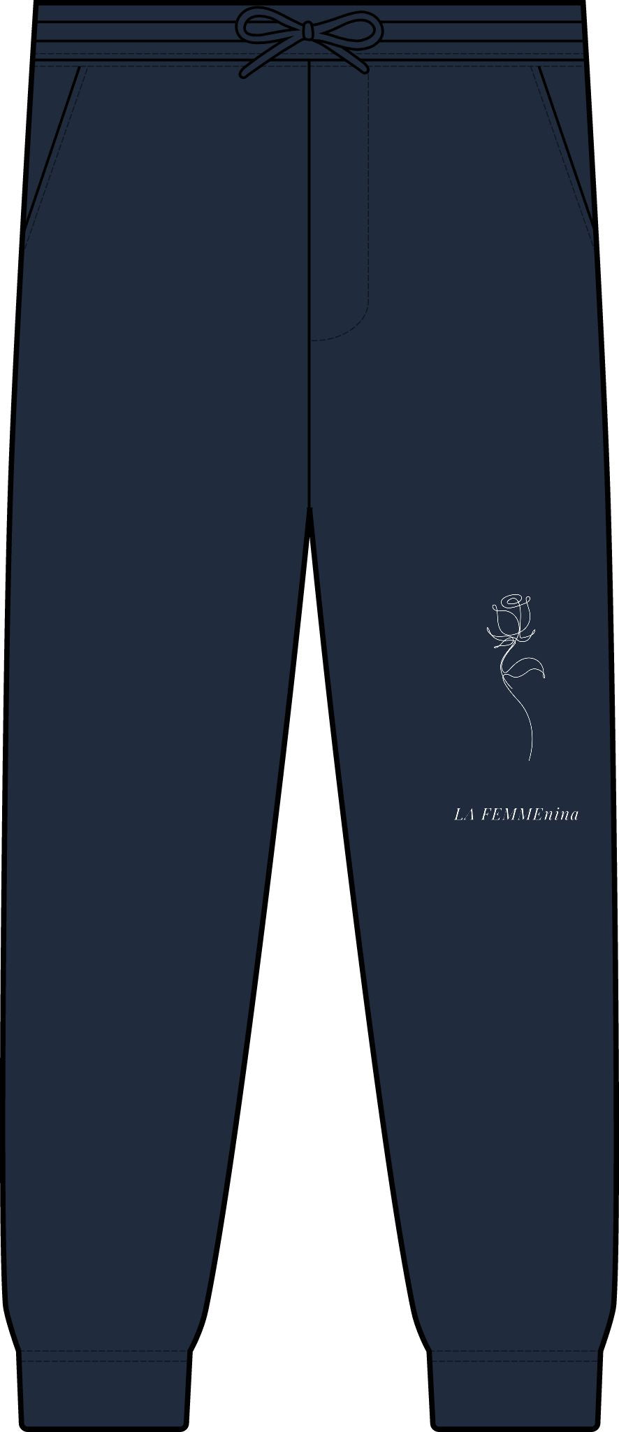 LA FEMMEnina Tie-Dyed Fleece Sweatpants