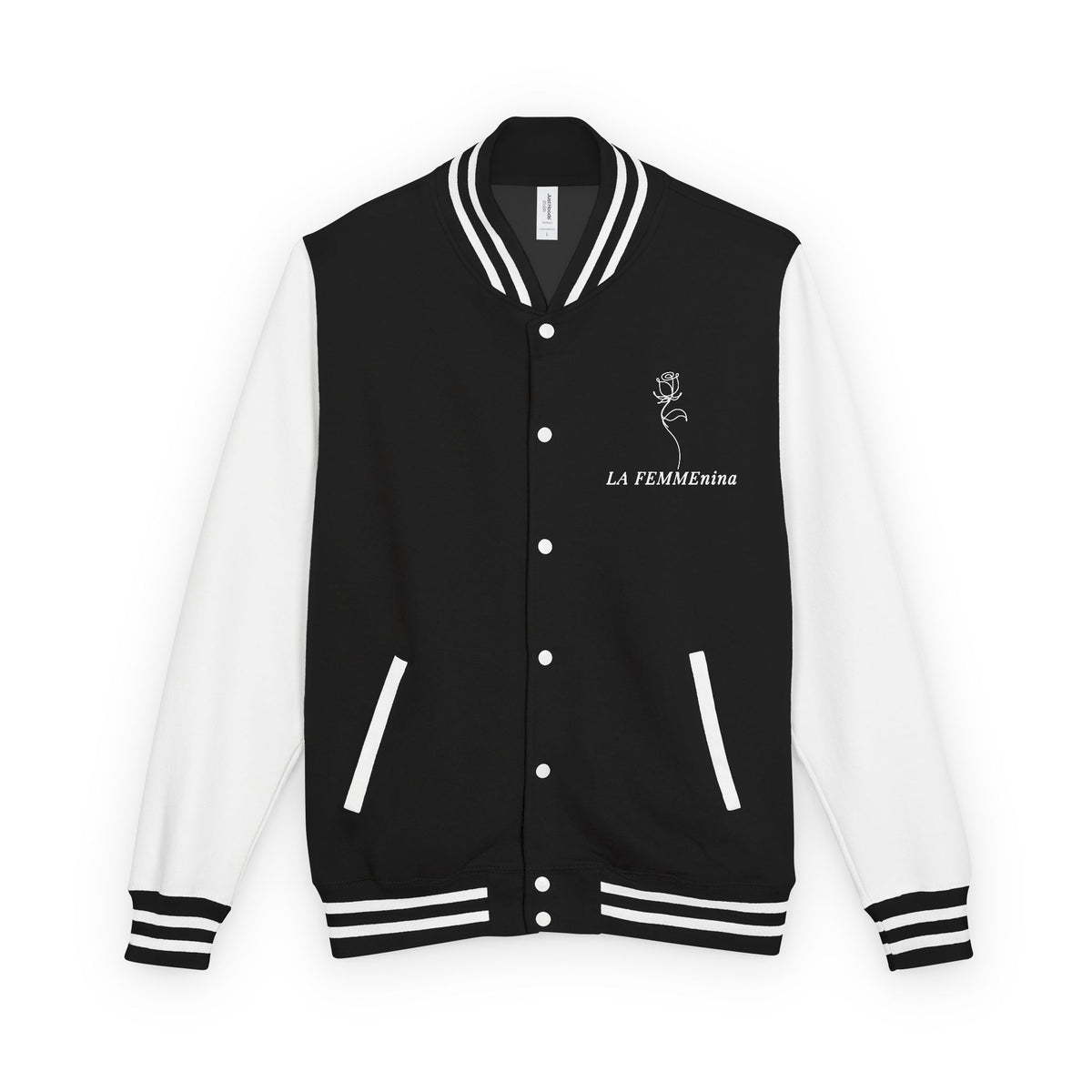 LA FEMMEnina Rose Letterman Jacket